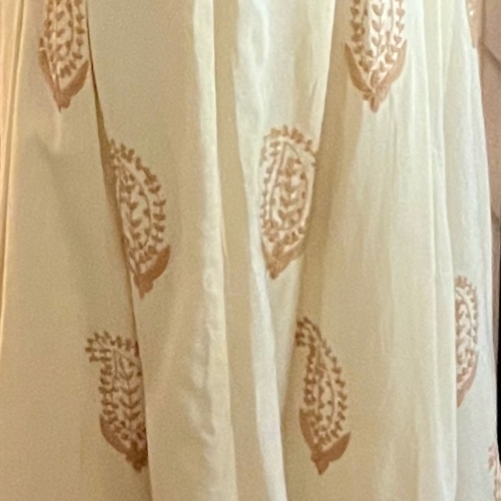 SOFT SURROUNDINGS Cotton/Rayon Skirt with Embroidering - Picture 3 of 6